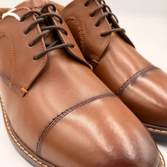 Nunn Bush Hayden Ct Oxford Brown Cognac Dress Shoe Mens Shoes Size 9.5 main image 4